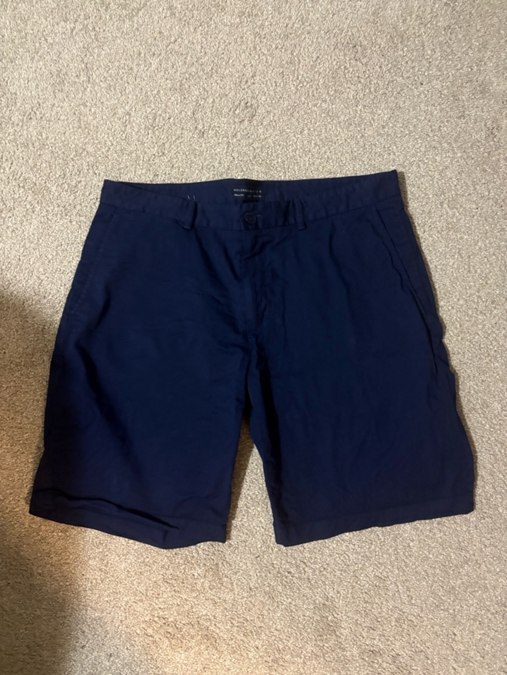 Holderness and Bourne Navy Golf Shorts - The Cameron